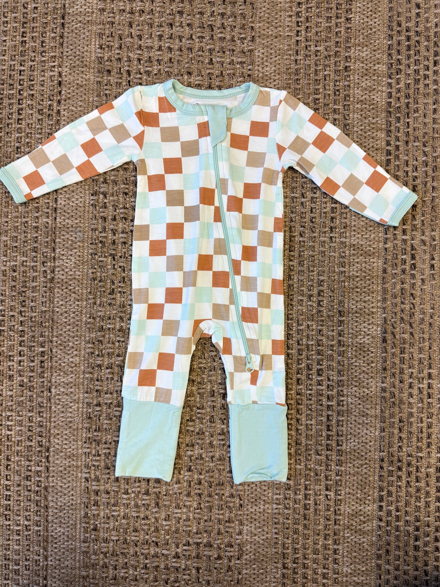 Multicolor Checker Convertible Footie
