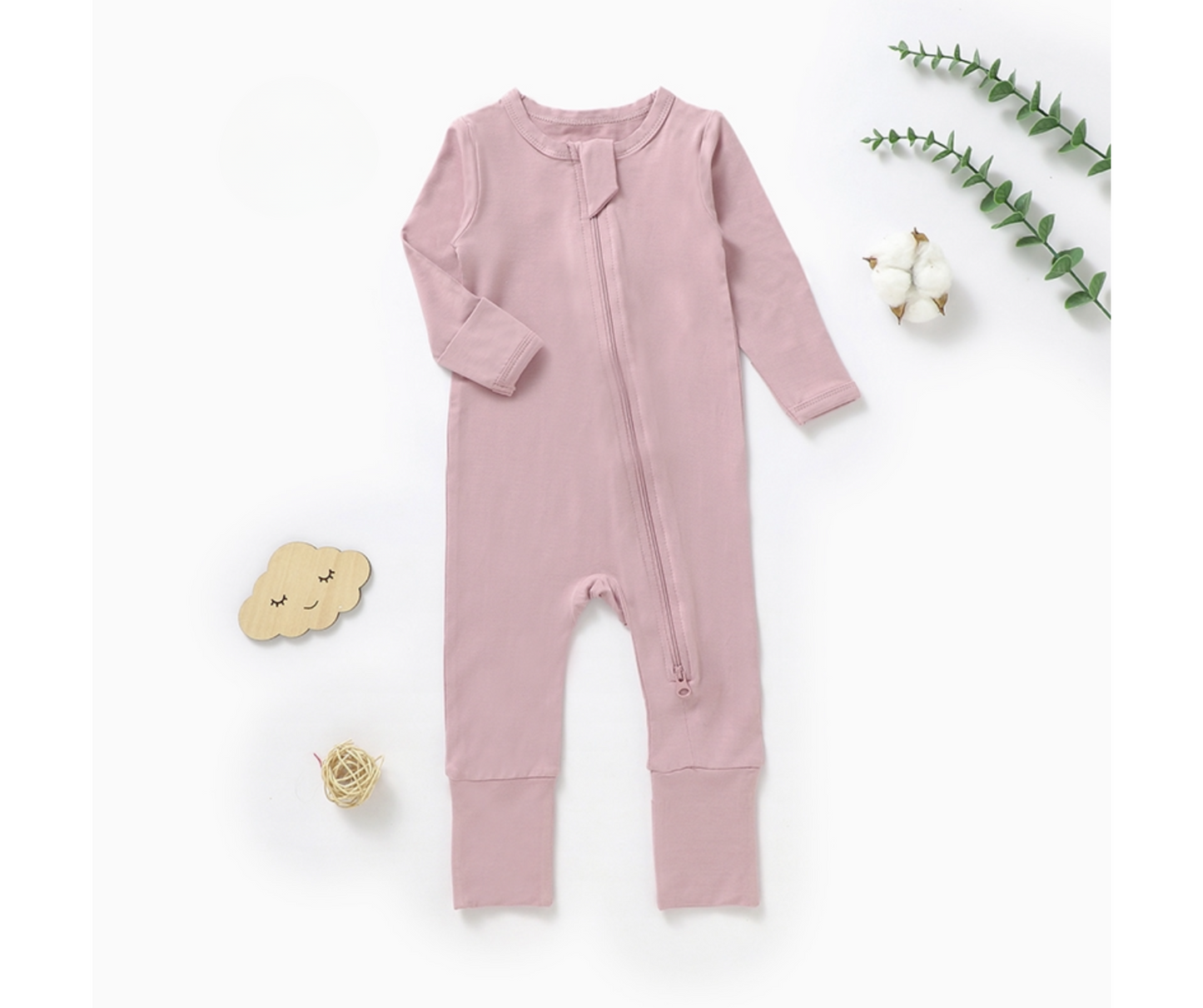 Light Pink Convertible Footie