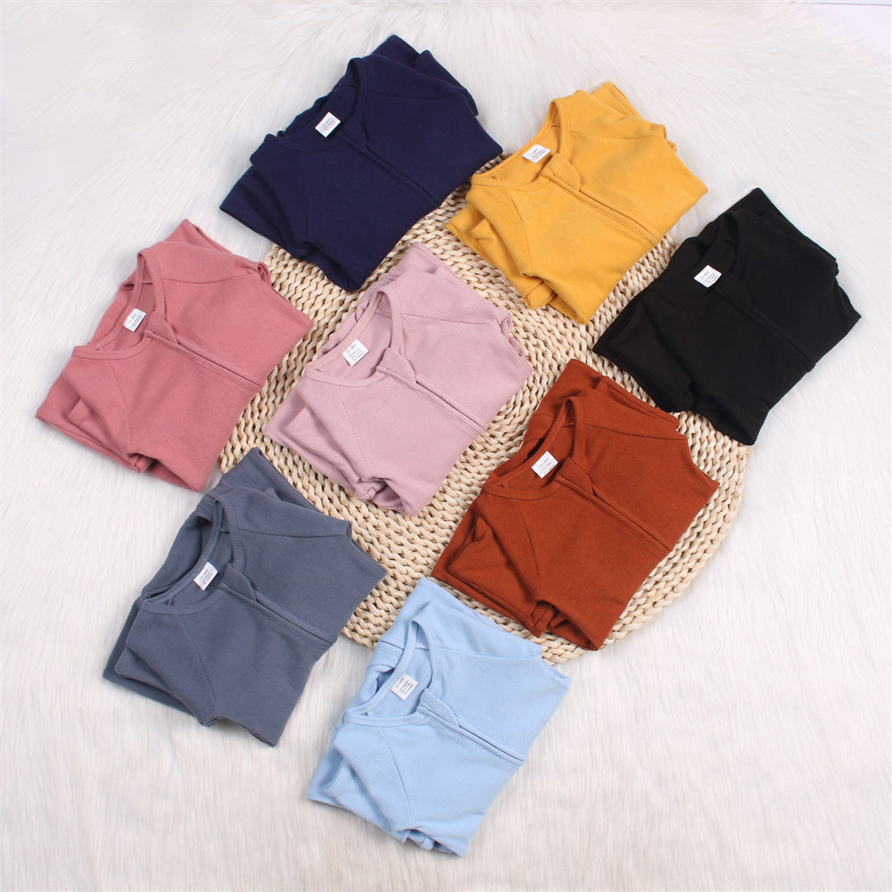 Ribbed Bamboo Double Zip Convertible Footie