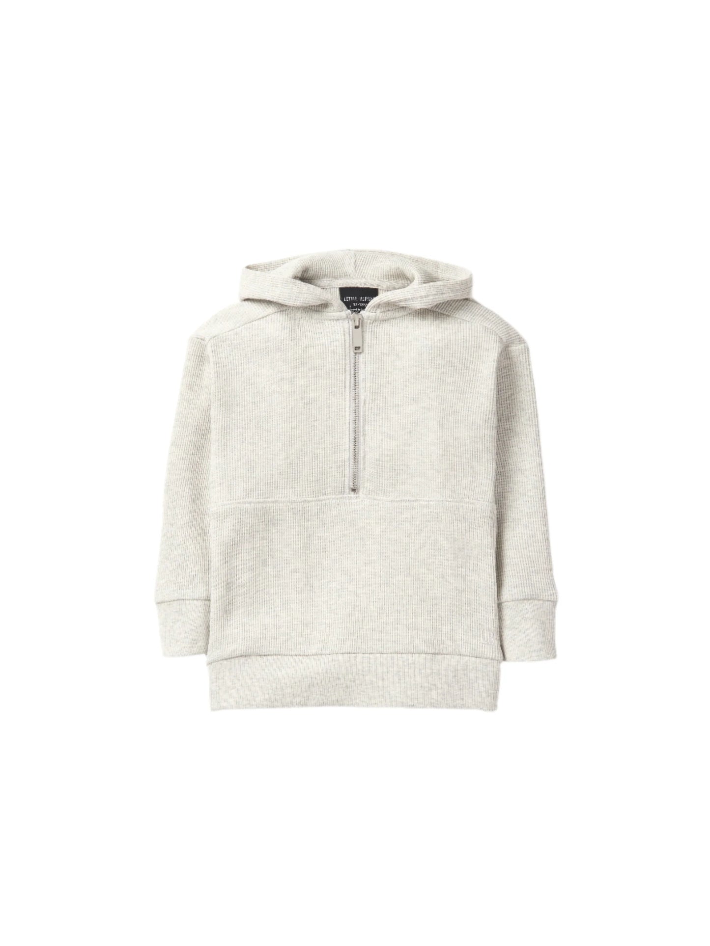 Waffle Hoodie - Light Heather Grey