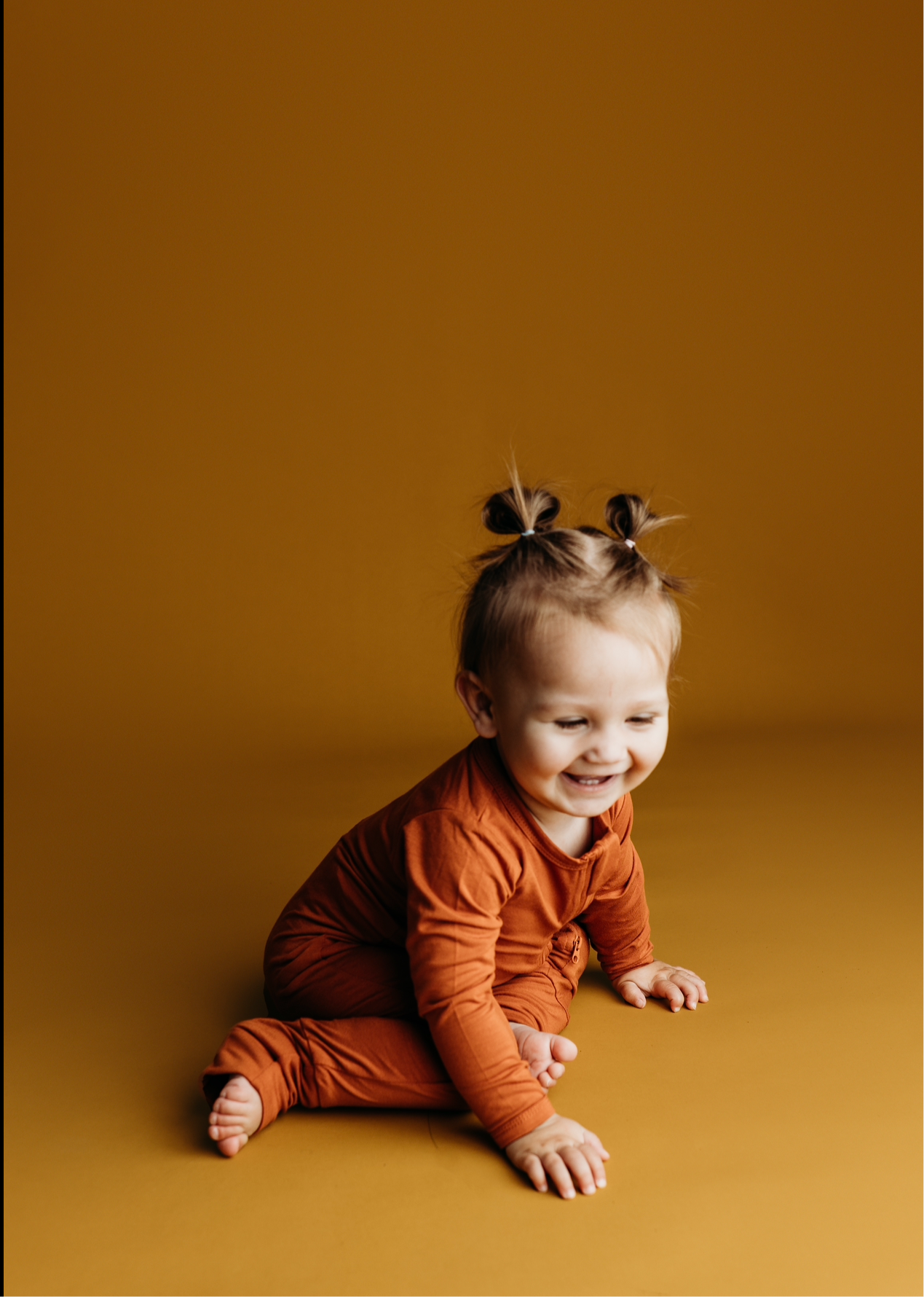 Burnt Orange Convertible Footie