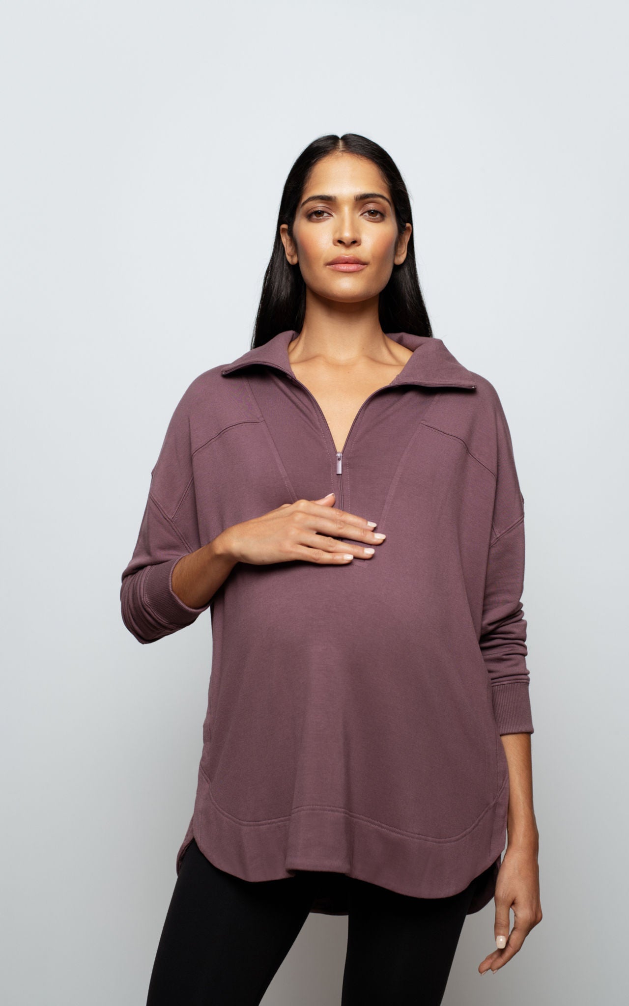 Emmy Maternity Half Zip