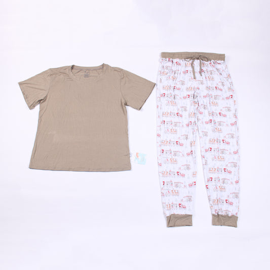All Aboard Adult PJs (Short Sleeve)