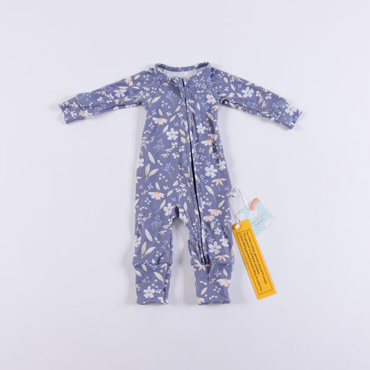 Frosted Floral Convertible Footie