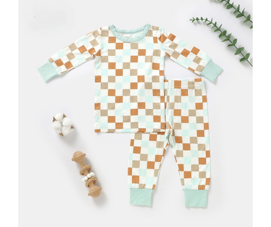 Multicolor Checker 2 Piece Set