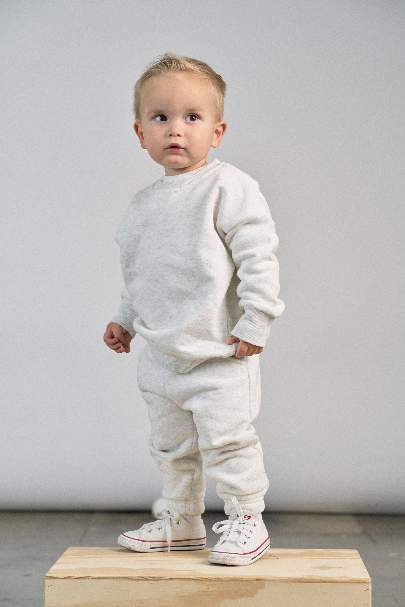 Elevated Crew - Light Heather Grey
