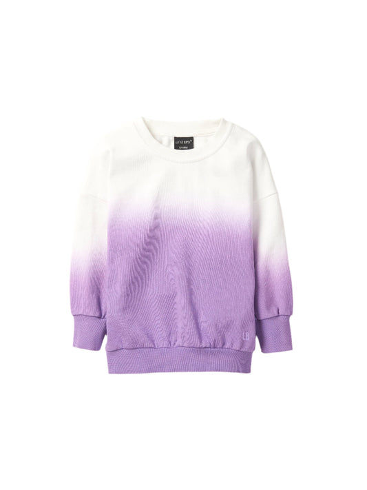 Ombre Elevated Crewneck - Purple