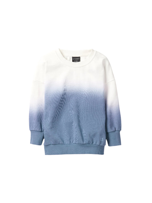 Ombre Elevated Crewneck - Blue