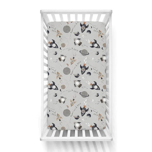 To the Moon Crib Sheets