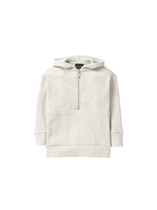 Waffle Hoodie - Light Heather Grey