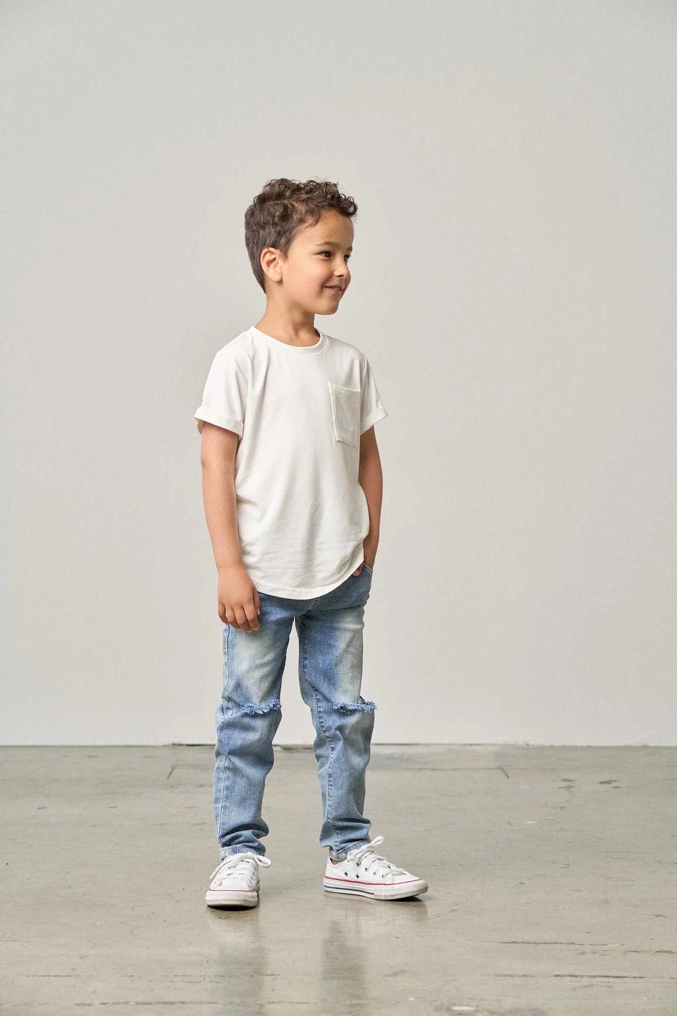 Bamboo Pocket Tee - Off White